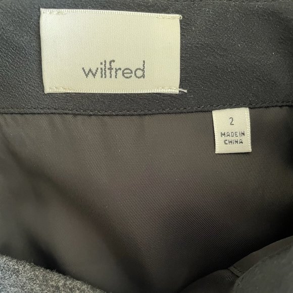 NWT Wilfred Essonne Skirt in Heather Charcoal - Picture 5 of 5